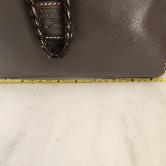 NWT Dooney & Bourke Charcoal Hattie Drawstring Florentine Bucket Bag - Picture 5 of 14